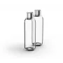 Hiilihapotusvesipullo BRITA 118426 – 1 L lasipullo ruostumattomalla teräskorkilla, 287 mm korkeus, 2 kpl:n pakkaus