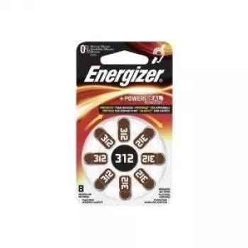 Energizer sinkki-ilma-kuulokeparisto 312 8 kpl (634924)