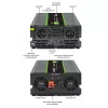 Qoltec Monolith virtasovitin/-muunnin auto 4000 W musta