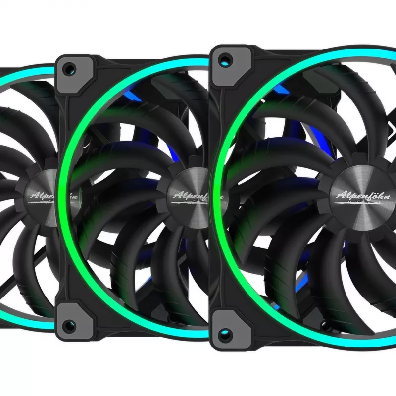 Kotelotuuletin EKL Wing Boost 3 ARGB 140 mm — 3 kpl:n pakkaus