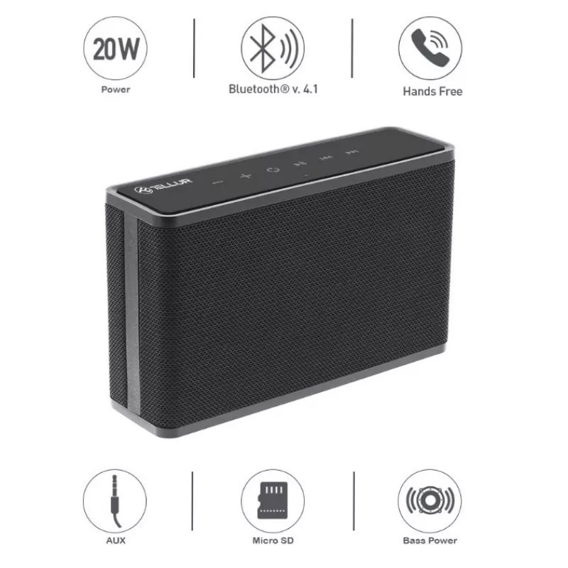 Kannettava kaiutin Tellur Bluetooth-kaiutin Apollo musta