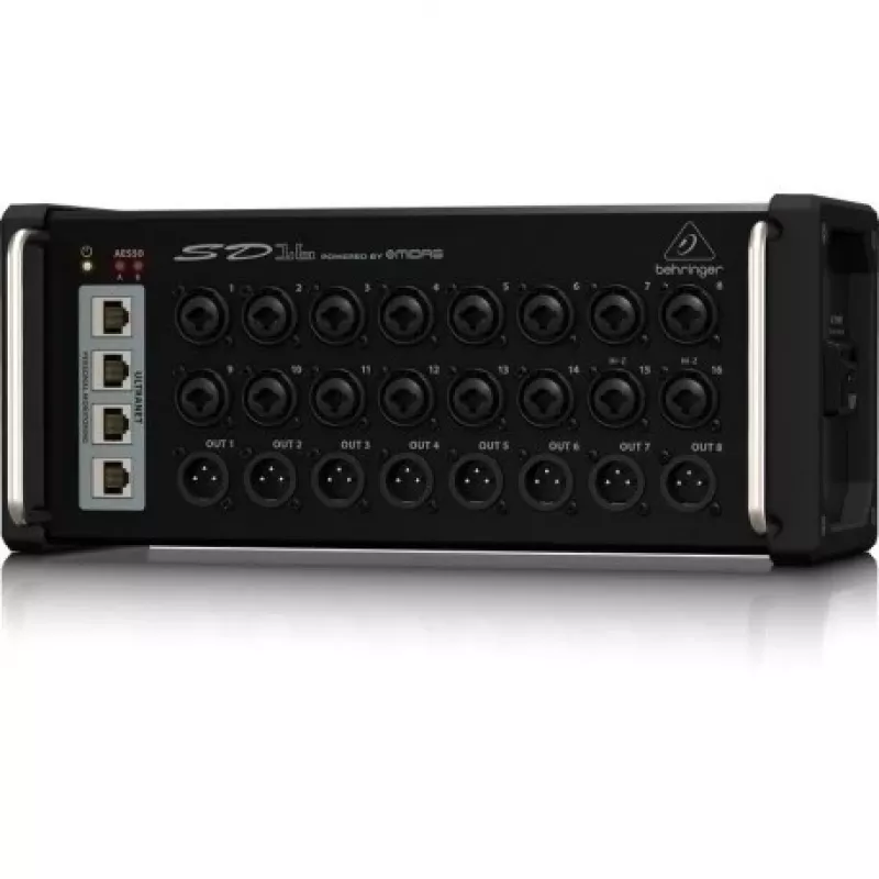 Stagebox Behringer SD16 musta metalli