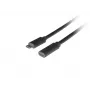 USB-kaapeli LANBERG CA-USBE-20CC-0015-BK USB-C–USB-C 1,5 m, USB 3.2 Gen 1 (5 Gbit/s), kullatut koskettimet, musta
