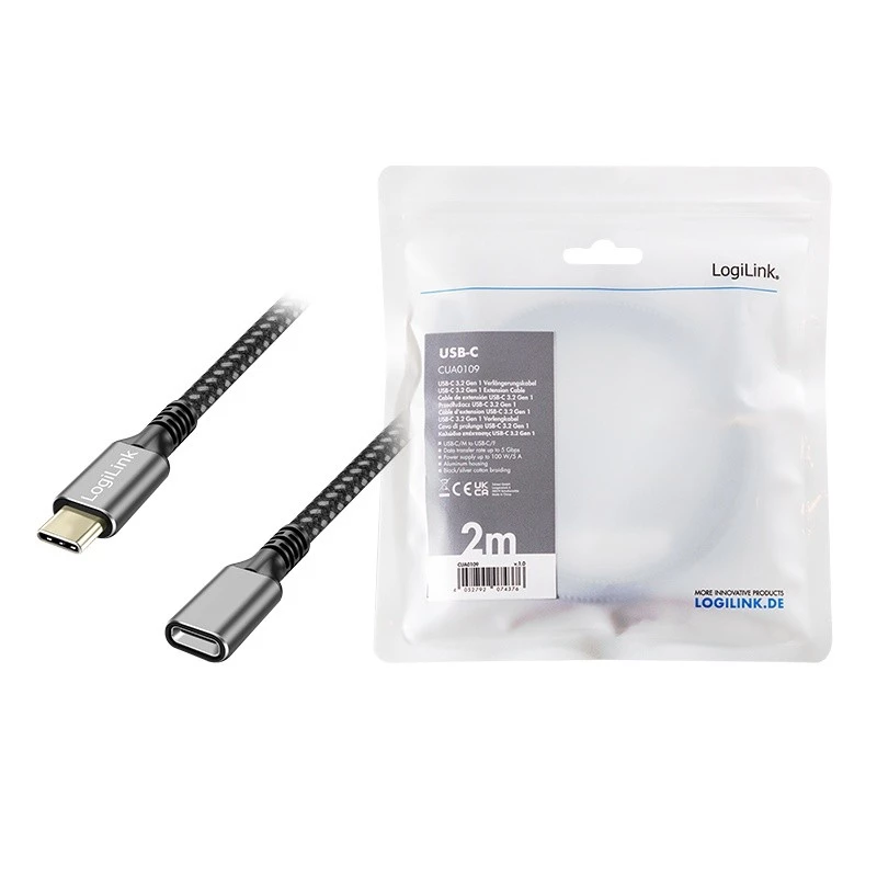 USB 3.2 Gen1 Type-C - USB-C naaras, PD, 2m