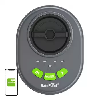 Kastelunohjaus RainPoint HIC406B — 4 vyöhykkeen Bluetooth-sovellusohjaus