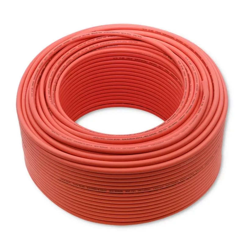 Aurinkokaapeli QOLTEC 53852 6 mm², 100 m rulla, punainen
