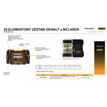 DEWALT FLEXTORQ BIT-SET 28 kpl /MCALREN