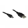 Liitäntäkaapeli USB 2.0 uros A - mini-B uros 5-napainen, musta, 0,3 m, Good Connections® (3310-AM03)