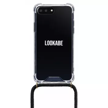 Puhelimen kaulaketju Lookabe iPhone 7/8 Plus — kultaketju, musta kotelo