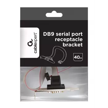 Gembird CC-DB9ML-01 DB9-sarjaporttikiinnike 10-pinnisellä kaapelilla, matala profiili