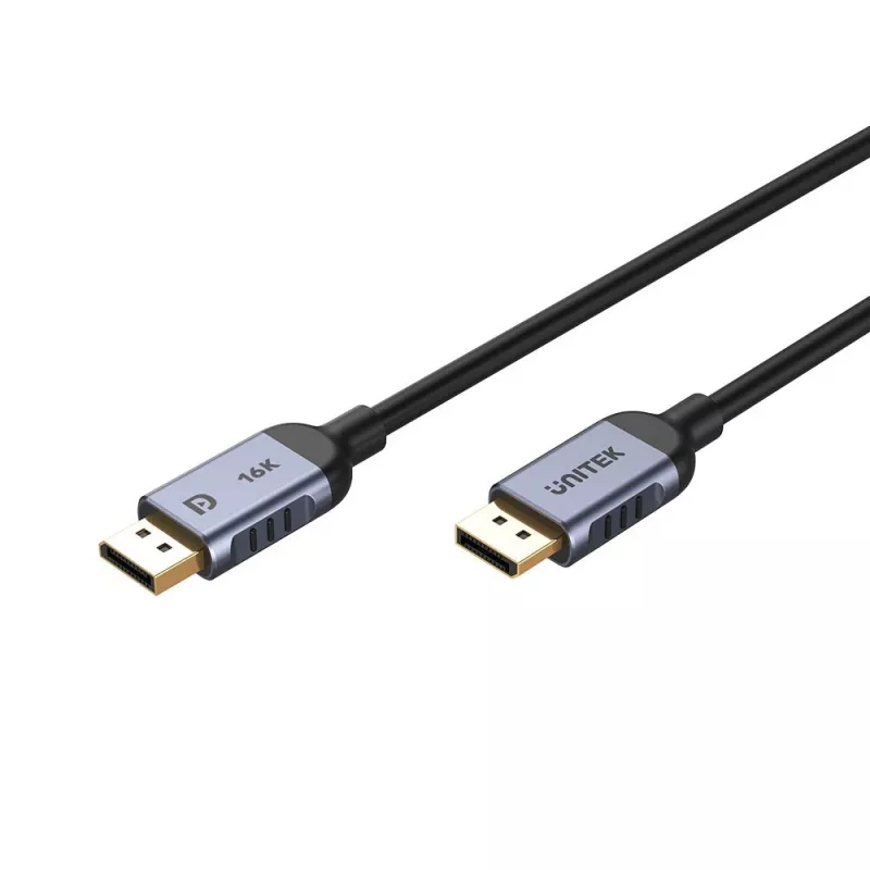 UNITEK C1628GY01-1.5M DisplayPort-kaapeli musta, harmaa
