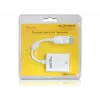 Videokaapelisovitin DeLOCK 61766 0,125 m VGA DisplayPort valkoinen