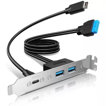 GrauGear Multi PCI-peitelevy 1x USB-C 2x USB-A (G-AD-ETC2A-20G)