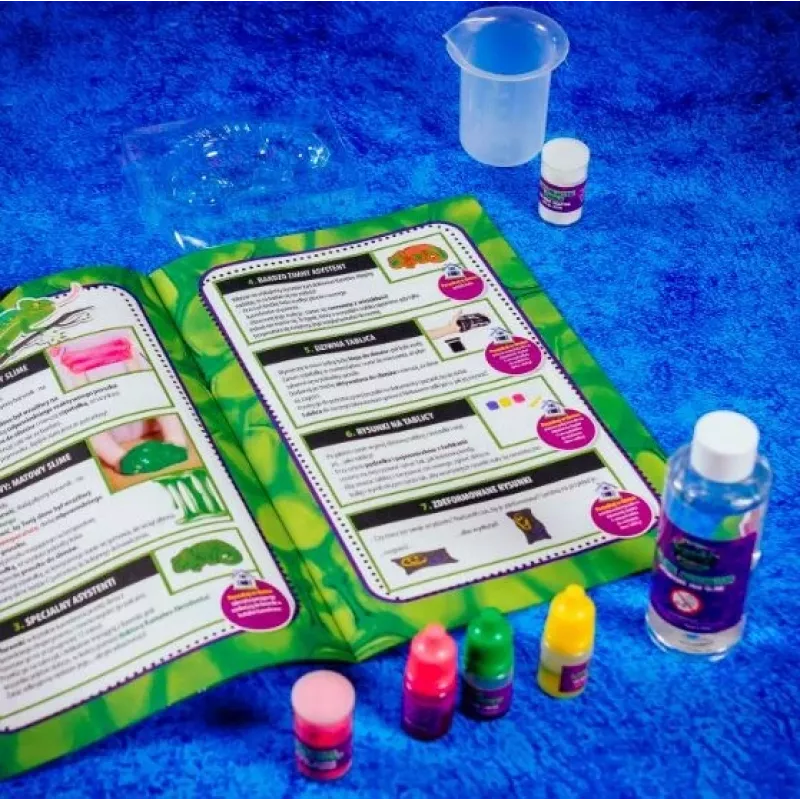 Liscianigiochi tiedesarja Crazy Science Slime Chameleon 304-PL89246 – opetuksellinen limakokeilusarja