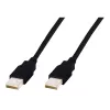 Assmann USB-liitäntäkaapeli, tyyppi A M/M, 3,0 m, USB 2.0 yhteensopiva, UL, musta (AK-300100-030-S)