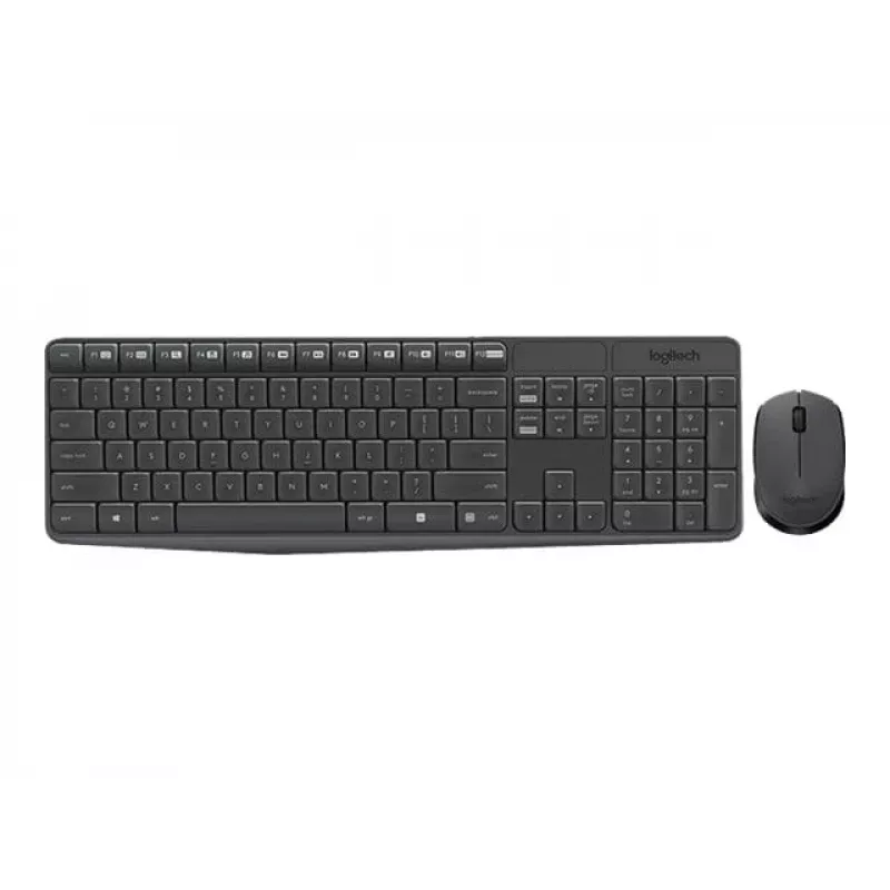 Logitech näppäimistö MK235 langaton näppäimistö+hiiri harmaa CZ