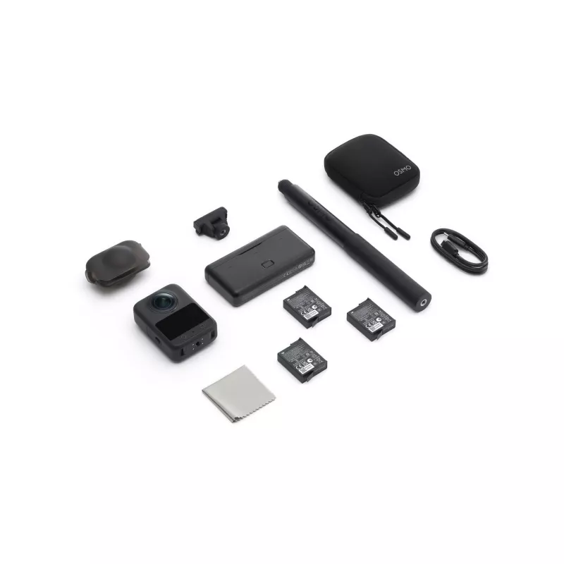 DJI Osmo 360 Adventure Combo CP.OS.00000442 8K 360° actionkamera, 120 MP, 1/1,1 tuuman CMOS, 2 tuuman näyttö, 128 Gt, Wi-Fi, IP68