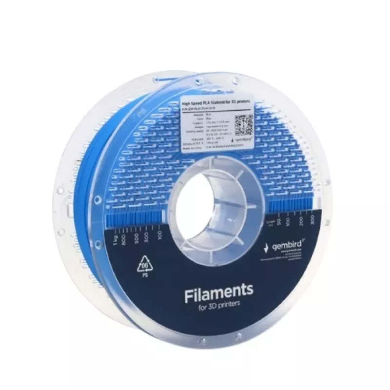 3D-tulostusfilamentti Gembird PLA 1,75 mm sininen 1 kg kela