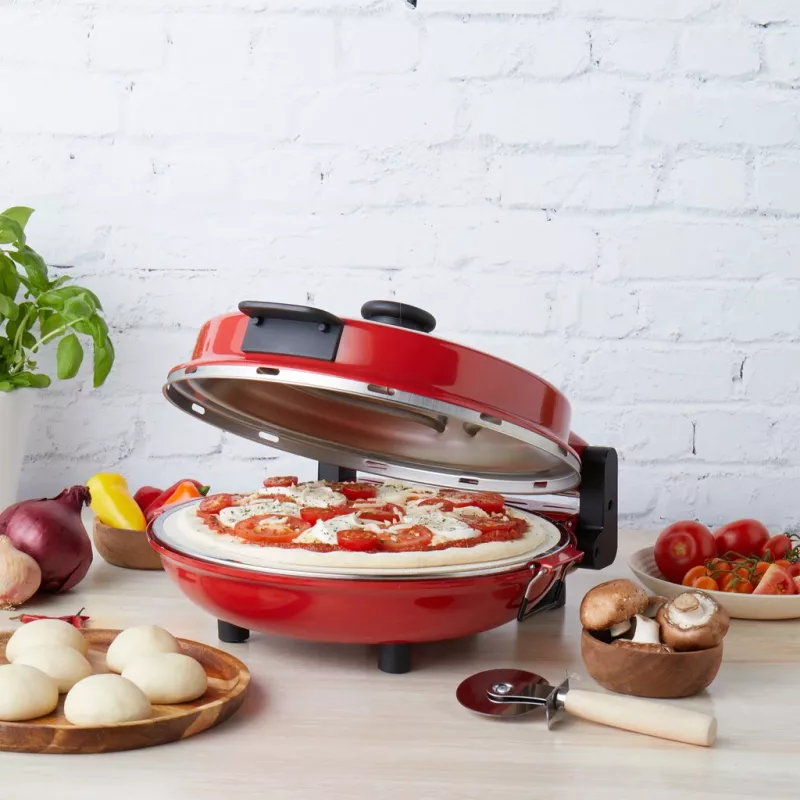 Pizzauuni Petra PT5666VDE Bella Pizza 1200 W tarttumaton pinta, pöytäpizzauuni