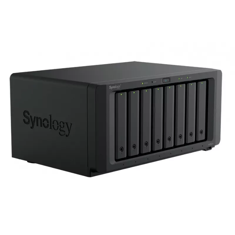 Synology DiskStation DS1825+ NAS/tallennuspalvelin Ryzen Embedded V1500B 8 GB DDR4 0 TB musta