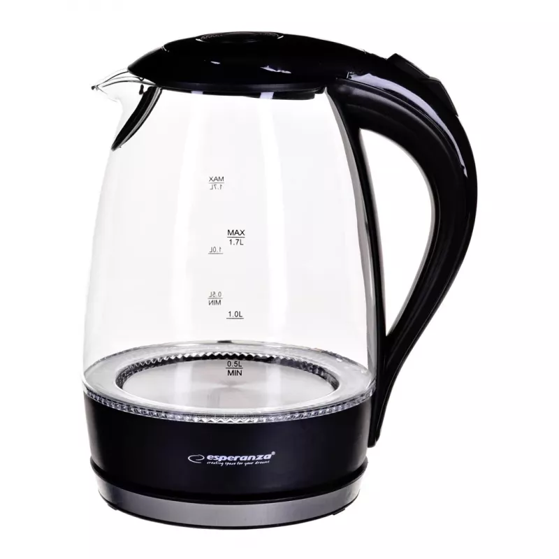 Esperanza - vedenkeitin Salto Angel EKK011K 2200W 1,7 l musta (EKK011K)
