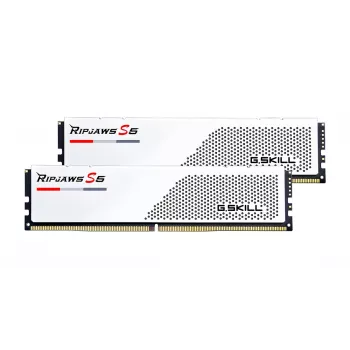 DIMM 32 GB DDR5-5600 (2x 16 GB) Dual-kit, muisti valkoinen, F5-5600J4040C16GX2-RS5W, Ripjaws S5, INTEL XMP