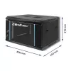 Qoltec 54462 RACK-kaappi 19 | 6U | 600 x 370 x 450