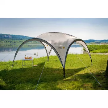 Paviljonki Event Shelter, 4,5 x 4,5 m (vaaleanharmaa/harmaa)