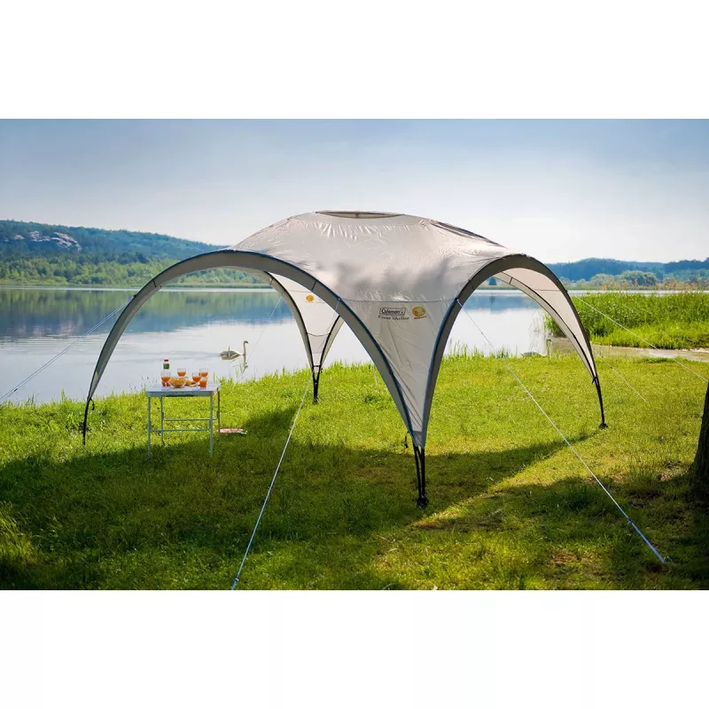 Paviljonki Event Shelter, 4,5 x 4,5 m (vaaleanharmaa/harmaa)