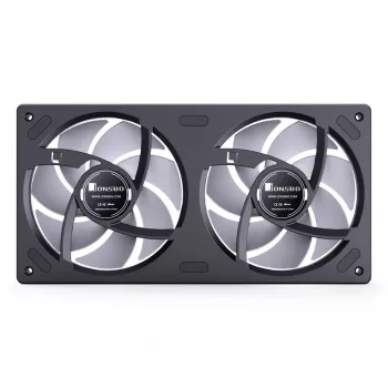 Tuuletin Jonsbo ZB-240 240mm ARGB PWM musta — Infinity-Mirror-muotoilu