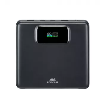 Virtapankki Rivacase VA1090 — 20000 mAh, 77 Wh, kokonaislähtö 100 W, 440 g