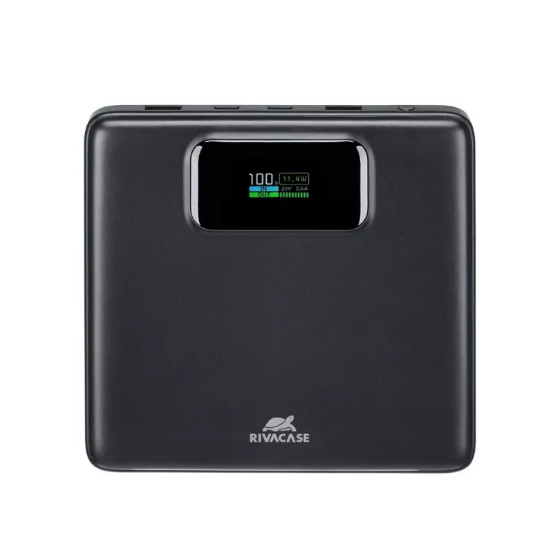 Virtapankki Rivacase VA1090 — 20000 mAh, 77 Wh, kokonaislähtö 100 W, 440 g