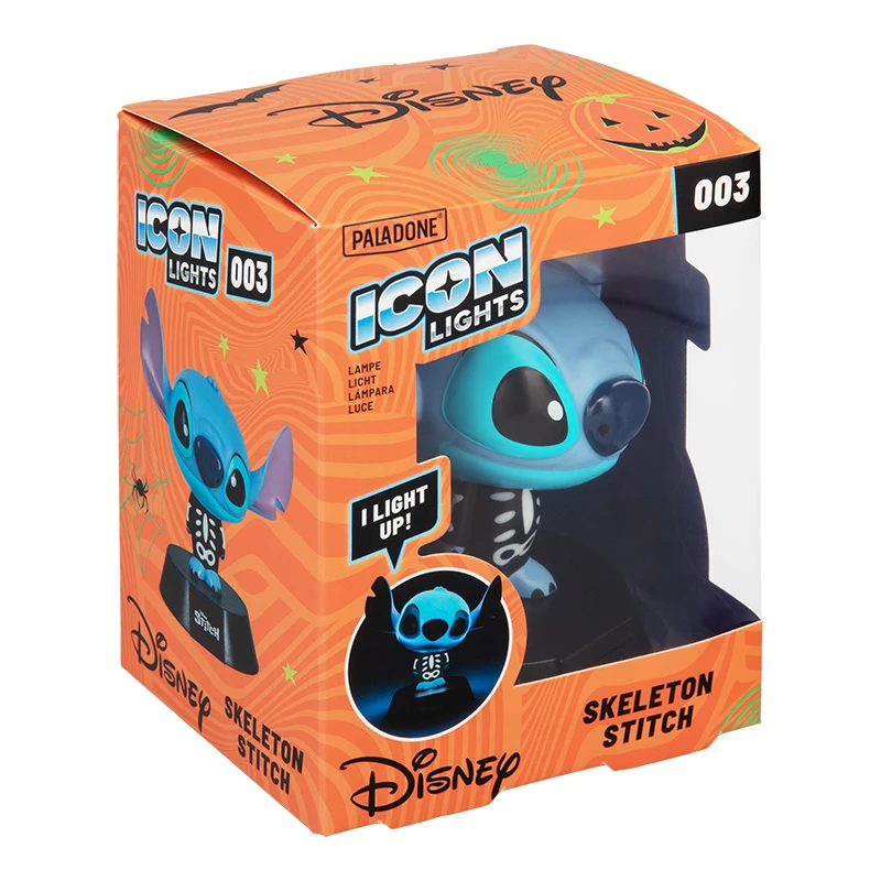 Pöytävalaisin Paladone Stitch Skeleton Icon Light – figuuriyövalo