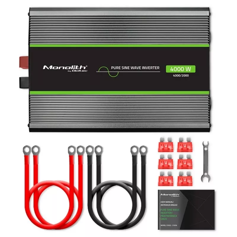 Qoltec Monolith virtalähde auto 4000 W musta