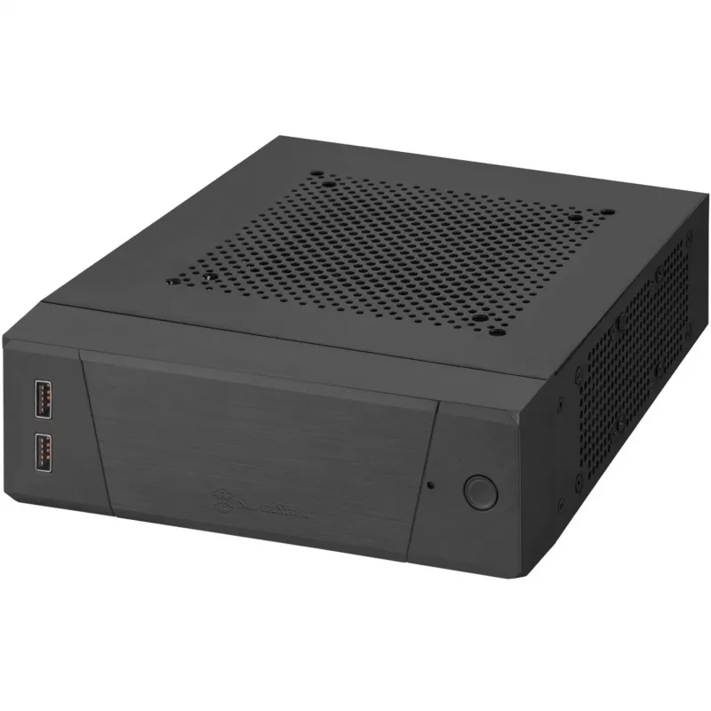 SilverStone MILO ML10 - USFF - Mini-ITX - ilman virtalähdettä - musta - USB/audio (SST-ML10B)