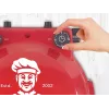 Beper P101CUD300 Party Line pizzauuni, 1200 W, 400°C, 31 cm tulenkestävä kivi, punainen