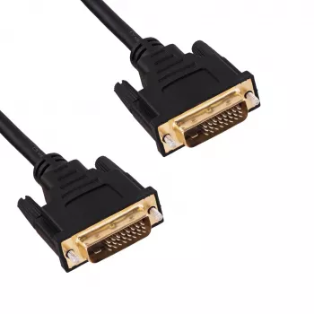 Akyga AK-AV-06 DVI-D Dual-Link-kaapeli (24+1), uros-uros, 1,8 m, musta