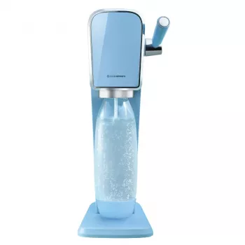 Soodavesilaite SODASTREAM Art Blue Steel — 1 l muovipullo, 60 l hiilihapotin, 173×245×430 mm
