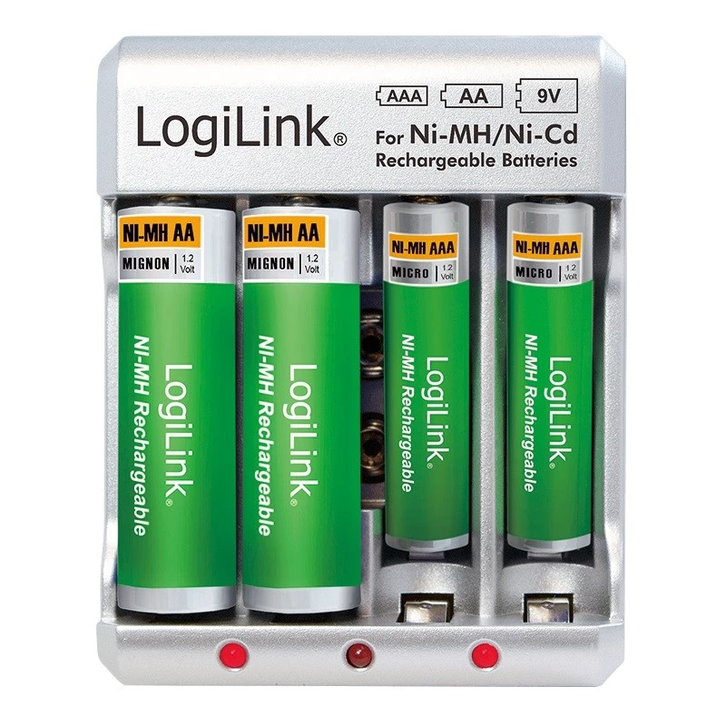 Akkulaturi Ni-MH / Ni-Cd AA / AAA / 9V