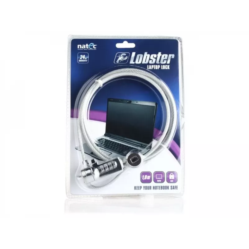 Kaapelilukko NATEC LOBSTER CODE NZL-0226