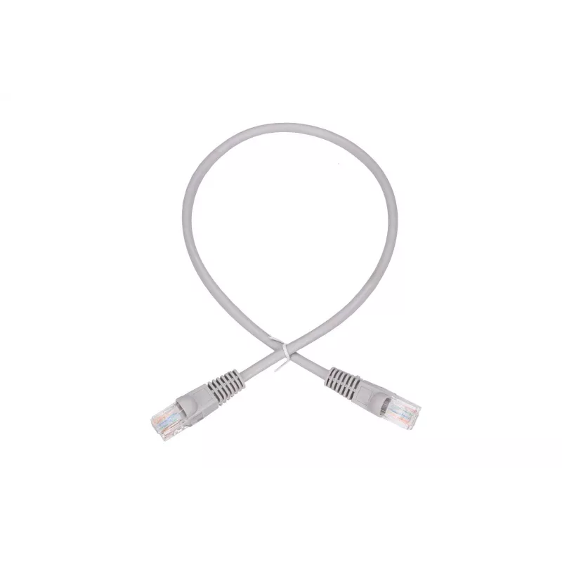 Extralink LAN-patchkaapeli Kat.5e RJ-45 U/UTP 0,5 m harmaa