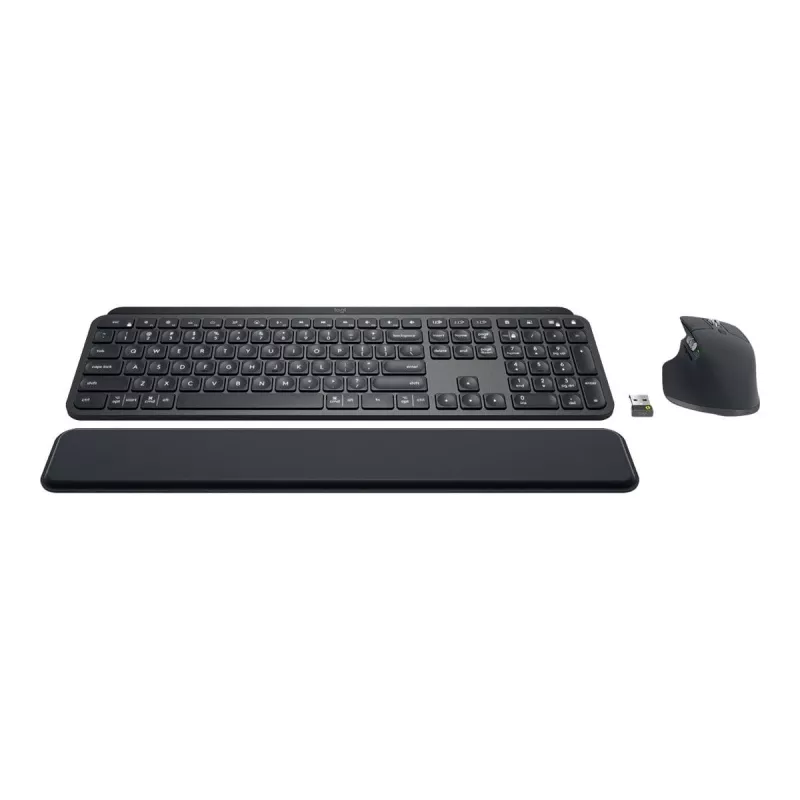 Logitech MX Keys combo for Business Gen 2 näppäimistö ja hiiri, sisältää, toimisto, RF langaton + Bluetooth, AZERTY ranska, grafiitti
