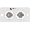 Liitäntärasia 2 x BNC Kindermann 7444000538