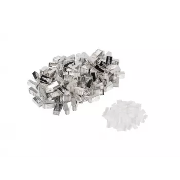 LANBERG RJ-45-liitin PLS-6000 Cat6 F/UTP läpinäkyvä valkoinen, 100 kpl:n pakkaus