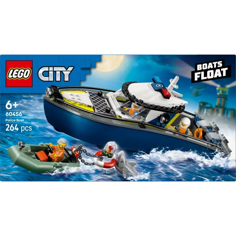 LEGO CITY 60456 Poliisiveneen takaa-ajo