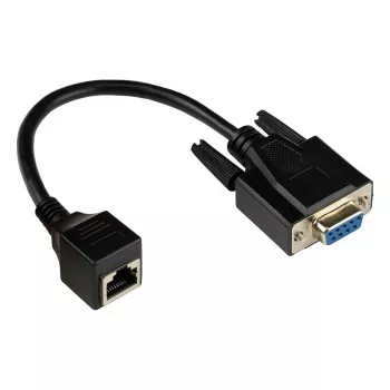 Good Connections -sovitinjohto RJ45–RS232-sarjaportti