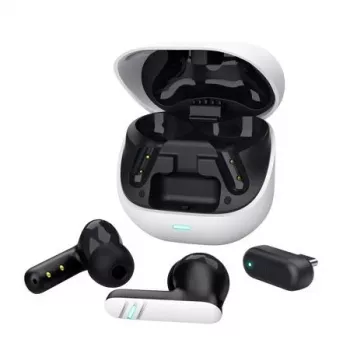 Trust GXT 409 Oxxie -langattomat pelikuulokkeet - valkoinen, True Wireless Stereo (TWS), 100 - 10000 Hz, pelaaminen, 44 g, kuulokemikrofoni, valkoinen