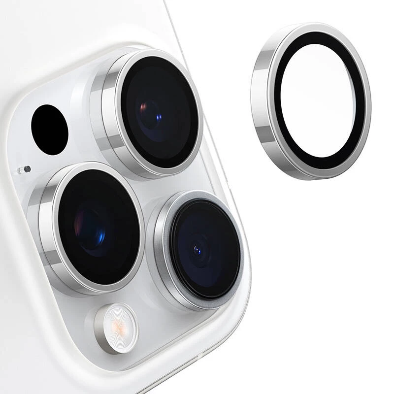 Torras Lensguard kameran suojalasi iPhone 16 Pro -puhelimeen (harmaa)