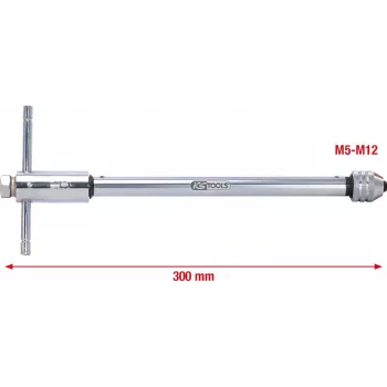 KS Tools 331.0675 työkalupidin käännettävällä räikkäpäällä, 320 mm