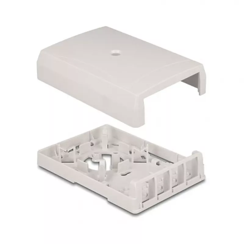 DeLOCK 67053 Keystone-pintarasiansa, 4-porttinen, valkoinen
